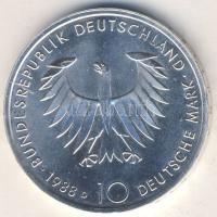 NSZK 1988. 10M Ag "Schopenhauer" T:BU