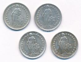 Svájc 1921-1963. 1/2Fr Ag (4xklf) T:2,2- patina
Switzerland 1921-1963. 1/2 Franc Ag (4xdiff) C:XF,V...