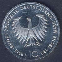 NSZK 1988. 10M Ag "Schopenhauer" T:BU