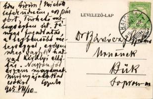 1915 Kalocsa, Érseki palota, kerekes kút. Jurcsó Antal kiadása