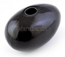 Murano Salviati, S. Asti tojás formájú üveg váza, jelzett, hibátlan, m: 13 cm