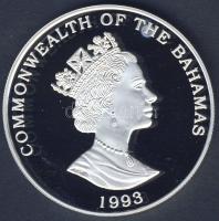 Bahama-szigetek 1993. 5$ Ag "Vitorlás hajó" T:PP Csak 20.000db!