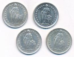 Svájc 1948-1965. 1/2Fr Ag (4xklf) T:1-,2 patina
Switzerland 1948-1965. 1/2 Franc Ag (4xdiff) C:AU,X...