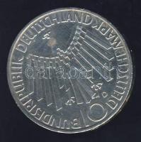 NSZK 1972G 10M Ag "Strahlenspirale (in München)" T:BU