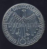 NSZK 1972D 10M Ag "Strahlenspirale (in Deutschland)" T:BU