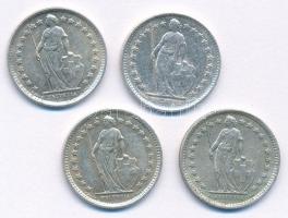 Svájc 1946-1963. 1/2Fr Ag (4xklf) T:2 patina
Switzerland 1946-1963. 1/2 Franc Ag (4xdiff) C:XF pati...
