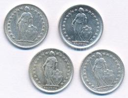 Svájc 1943-1966. 1/2Fr Ag (4xklf) T:1-,2 patina
Switzerland 1943-1966. 1/2 Franc Ag (4xdiff) C:AU,X...