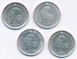 Svájc 1945-1964. 1/2Fr Ag (4xklf) T:1-,2 patina
Switzerland 1945-1964. 1/2 Franc Ag (4xdiff) C:AU,X...