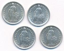 Svájc 1961-1967. 1/2Fr Ag (4xklf) T:1- patina
Switzerland 1961-1967. 1/2 Franc Ag (4xdiff) C:AU pat...