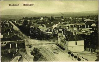 1913 Höltövény, Helsdorf, Halchiu; Fő tér / main square (EK)