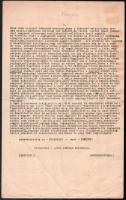 1938 Közérdekű levelek, a Magyarság c. hungarista politikai napilap az újság ideiglenes betiltásának...