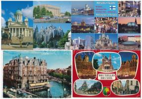 23 db MODERN külföldi város képeslap / 23 modern European and other town-view postcards