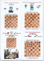 10 db MODERN használatlan sakk motívumlap kíváló minőségben Pápai János gyűjteményéből / 10 modern u...