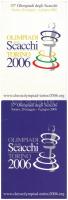 2006 Torino, 37e Olimpiadi degli Scacchi / 37. Sakkolimpia kinyitható képeslapja / 37th Chess Olympics folding postcard
