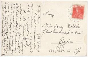 1918 Krampusgrüsse! / Krampusz üdvözlet. W.R.B. & Co. Vienne Serie 22-97. s: Susi Singer (r)