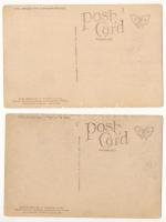 Shanghai, River Frontage, Nanking Road - 2 pre-1945 postcards