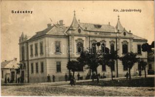 Szécsény, Kir. Járásbíróság. Glattstein Adolf kiadása (EK)