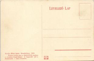 Balaton, Alkonyati csónakázók. Mérei Ignác 1910