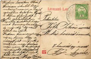 1911 Domony, templom, Both Menyhért kastélya (kis lyukak / small pinholes)