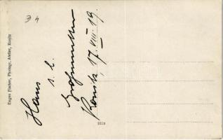 1919 Chojnice, Konitz; German military, soldier with horse. Eugen Fischer Photogr. Atelier photo (EK...