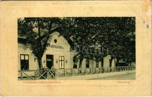 1913 Székelyhíd, Sacueni; vasútállomás, pályaudvar. W.L. Bp. 2267. 1911-14. Gottlieb nyomda kiadása / railway station (EK)