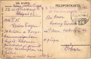 1916 Adolf von Rhemen zu Barensfeld / WWI Austro-Hungarian K.u.K. military general s: Oskar Brüch + ...