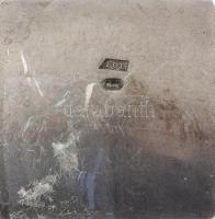 Ezüst (Ag) cukorfogó, jelzett, h: 12 cm, nettó: 16 g