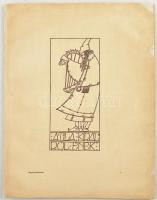 1909 Kós Károly: Attila királyról ének. Bp., 1909. Athenaeum. 22p. A mű eredetileg a Magyar Iparművészet c. lap mellékleteként jelent meg.22p. Lapszámozáson belül Kós Károly egészoldalas fametszeteivel 31x24 cm Restaurálás nyomaival