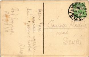 1913 Budapest V. Ferenc József rakpart (ma Belgrád rakpart) télen (EK)