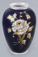 Wallendorf rózsa mintás váza, kézzel festett, jelzett, hibátlan m:19 cm