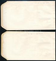 1960 Várak I. vágott sor 2 db FDC-n (30.000) / Mi 1650-1659 imperforate set on 2 FDC's