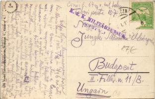 Munkács, Mukacheve, Mukacevo; Fő utca, Novák Lajos üzlete. Vasúti levelezőlapárusítás 8236. / main s...