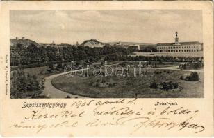 1905 Sepsiszentgyörgy, Sfantu Gheorghe; Posta park. Benkő M. kiadása / park (EK)
