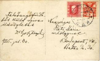 1925 Felsőzúgó-fürdő, Ruzsbachfürdő, Bad Ober Rauschenbach, Kúpele Vysné (Horny) Ruzbachy; utca / st...