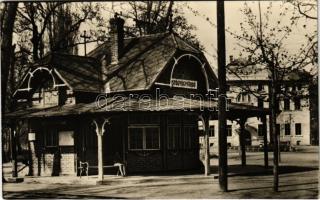 Nyíregyháza, Sóstógyógyfürdő vasútállomás (megszűnt kisvasúti állomás) Képzőművészeti Alap Kiadóvállalat