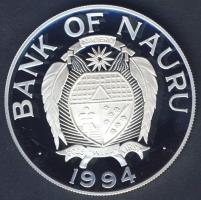Nauru 1994. 10$ Ag "John Fearn-hajó" T:PP Csak 15.000db!