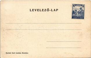 Munkács, Mukacheve, Mukacevo; Latorca híd, Fuchs Mór J. faraktár üzlete. Bertsik Emil kiadása / brid...