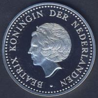 Holland Antillák 1997. 25G Ag "Fort Nassau-gőzöshajó" T:PP Csak 15.000db!