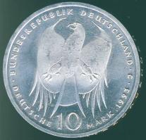 NSZK 1993. 10M Ag "Koch" T:2+