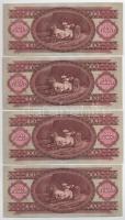 1962. 100Ft (4x) T:I,I-
Hungary 1962. 100 Forint (4x) C:UNC,AU
Adamo F31