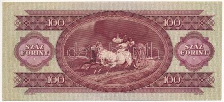 1949. 100Ft nyomdai papírráncokkal "B 905 006559" T:I,I- 
Hungary 1949. 100 Forint with p...