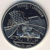 Libéria 2002. 1$ "Forma-1 - Ayrton Senna" multicolor T:BU