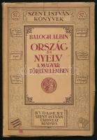 Balogh Albin: Ország és nyelv (határok és nemzetiségek) a magyar történelemben. Szent István könyvek 57. sz. Bp., 1928, Szent István-Társulat, (Stephaneum ny.), 166 p. Kiadói papírkötés, a borítón kis folttal, apró sérülésekkel.