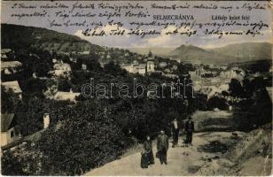 1914 Selmecbánya, Schemnitz, Banská Stiavnica; látkép kelet felé. Joerges 1910. / Eastern view (EK)