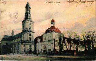 1905 Trzebnica, Trebnitz i. Schles.; Kath. Kirche und Kloster. Verlag v. Maretzke & Märtin / church and cloister (EK)