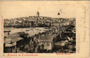 1900 Constantinople, Istanbul; Pont de Galata / bridge (EK)