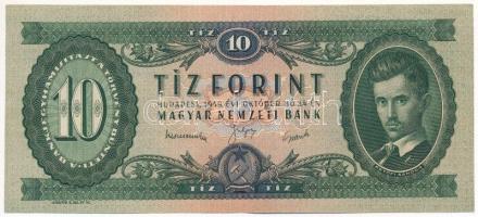 1949. 10Ft A 385 161695 T:III szép papír Hungary 1949. 10 Forint A 385 161695 C:F fine paper  Adamo F3