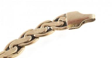 Arany (Au) 14K fonott karkötő, jelzett, h: 21 cm, nettó: 6,4 g