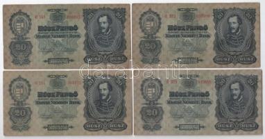 1930. 20P (9x) T:III,III-
Hungary 1930. 20 Pengő (9x) C:F,VG
Adamo P11