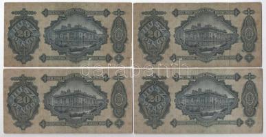 1930. 20P (9x) T:III,III-
Hungary 1930. 20 Pengő (9x) C:F,VG
Adamo P11